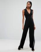 Aq/aq Wide Leg Sheer Pant - Pink