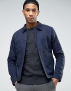 Selected Homme Worker Twill Jacket - Blue