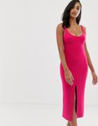 Bec & Bridge Amelie Cup Midi Dress-pink