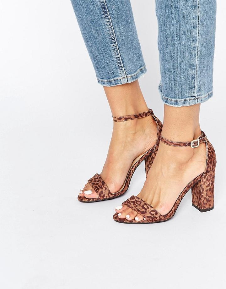 New Look Barely There Heeled Sandal - Beige
