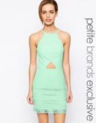 Jarlo Petite Cut Out Mini Dress - Mint