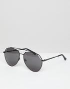 Hawkers Bluejay Aviator Sunglasses In Black - Black