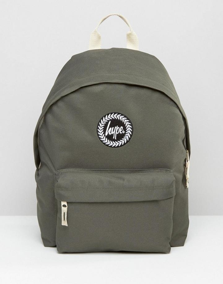 Hype Backpack In Khaki - Green