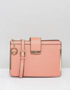 Dune Accordian Bag In Coral - Red