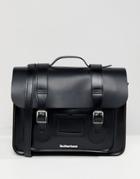 Dr Martens Leather Satchel 15 Inch - Black