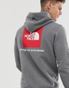 The North Face Red Box Pullover Hoodie In Gray - Gray
