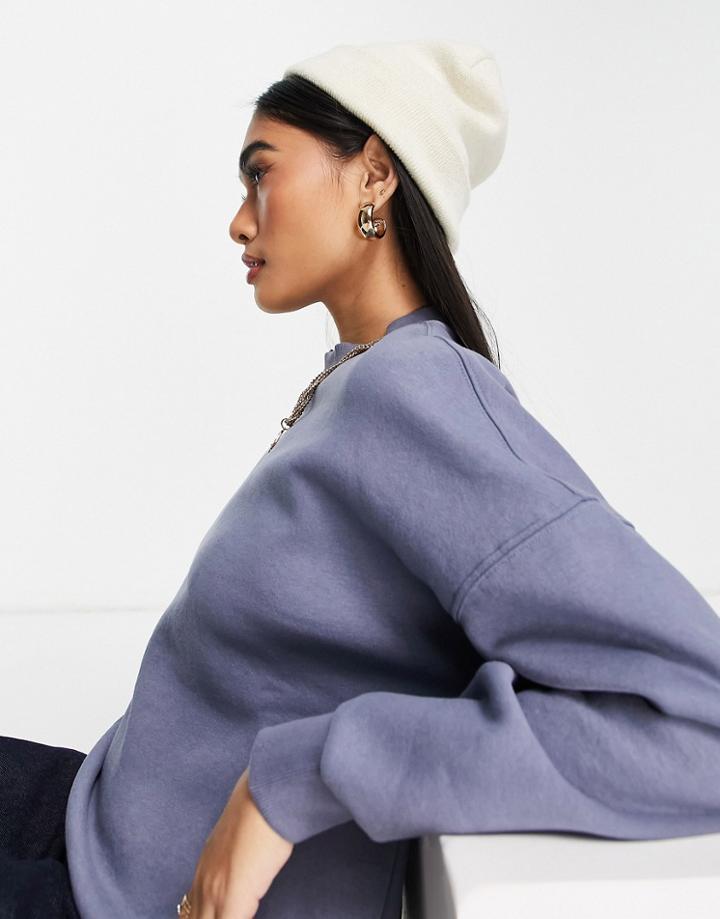 Vero Moda Aware Sweatshirt In Dusky Blue - Part Of A Set-blues