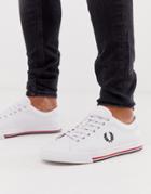 Fred Perry Underspin Leather Sneaker In White