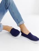 Dunlop Plimsolls In Navy - Navy