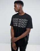 Cheap Monday Squad T-shirt Logo Print - Black