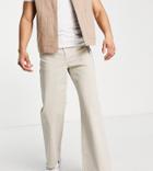 Collusion X008 Rigid Flare Jeans In Ecru-neutral