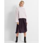 B.young Stripe Faux Fur Coat-multi
