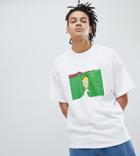 The Simpsons X Asos Design T-shirt With Homer Print - White
