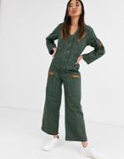Rachel Antonoff Amelia Flight Boiler Suit-green
