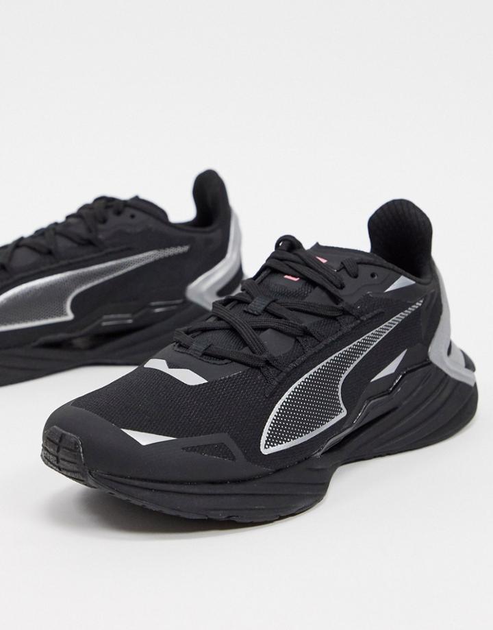 Puma Running Ultraride Id Sneakers In Black