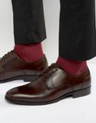 Aldo Wigmaer Leather Derby Shoes - Brown