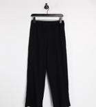 Collusion Unisex Relaxed Sweatpants In Heavy Rib In Black - Part Of A Set