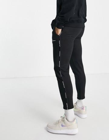 Good For Nothing Fitted Sweatpants In Black