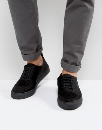 Blood Brother Asura Pony Skin Sneakers In Black - Black
