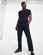 French Connection Sweatpants Set In Marine-blues