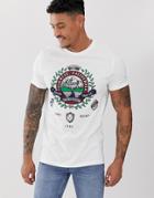 Asos Design Organic Cotton T-shirt With City Print - White