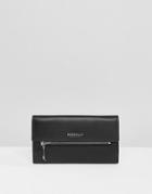 Modalu Leather Continental Wallet - Black