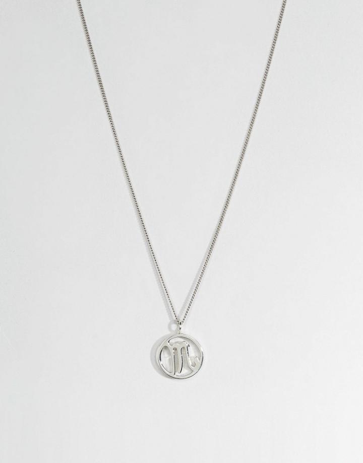 Fashionology Sterling Silver Scorpio Zodiac Necklace - Silver