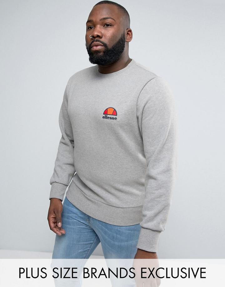 Ellesse Plus Sweatshirt With Small Logo - Gray