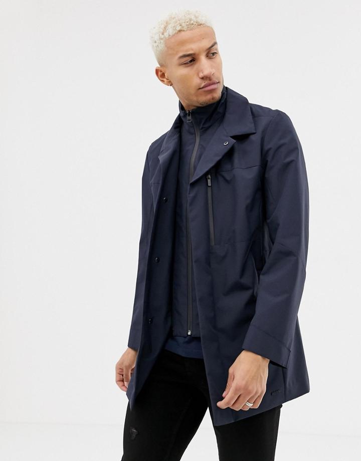 Hugo Barelto Insert Jacket In Navy - Navy