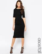 Asos Tall Textured Wiggle Dress - White