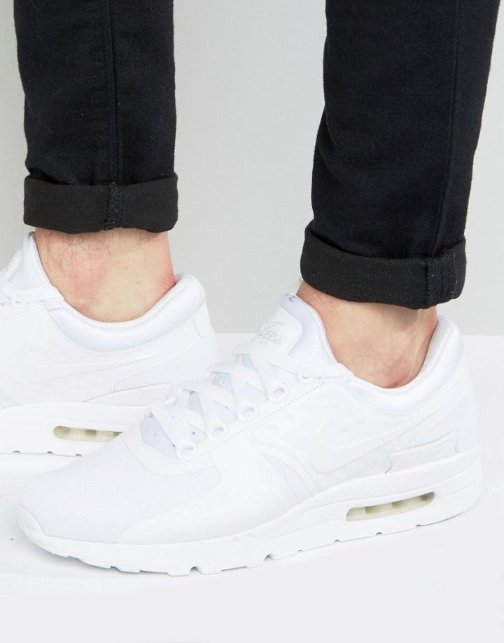 Nike Air Max Zero Sneakers In White 876070-100