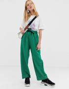 Asos White Casual Crepe Pants - Green