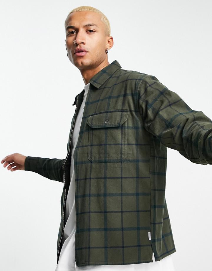 Carhartt Wip Linn Zip Shirt In Green
