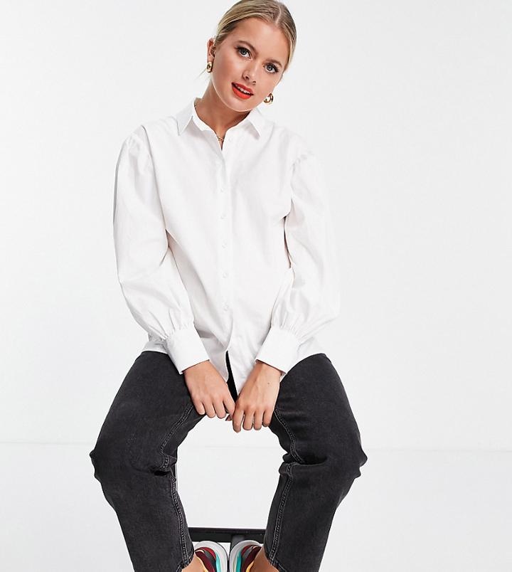 New Look Maternity Poplin Shirt In White
