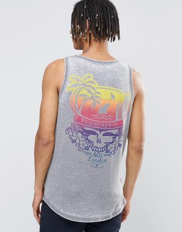 Friend Or Faux Tank - Gray