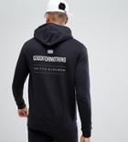 Good For Nothing Tall Hoodie In Black With Reflective Back Print - Black