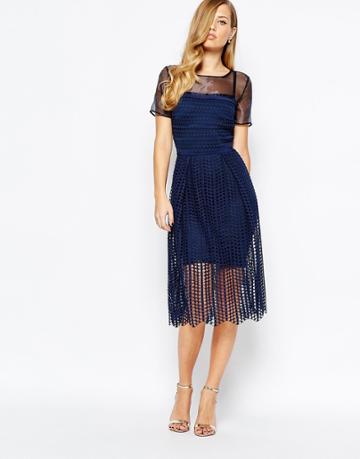 Body Frock Milly Dress In Navy - Navy
