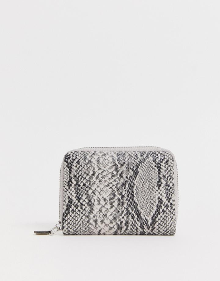 French Connection Snakeskin Zip Ladies' Wallet