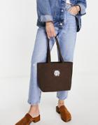 Roadies Mini Tote Bag In Brown Cord - Part Of A Set