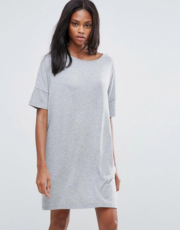 Pieces Fiorella Shift Dress - Gray