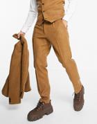 Bolongaro Trevor Loose Fit Wool Blend Suit Pants-brown