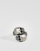 Steve Madden Skull Ring - Silver