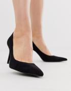 Stradivarius Skinny Heel Pumps In Black
