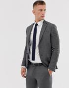Moss London Suit Jacket In Gray - Gray