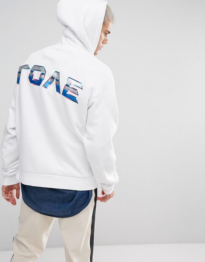 Weekday Big Hawk Love Hoodie - White