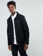 Bellfield Bellow Pocket Wool Coach Jacket - Black