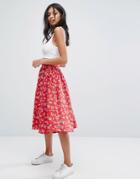 Hell Bunny Marin 50's Skater Skirt - Red