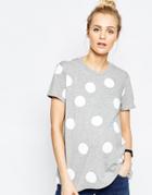 Asos Maternity Tall Gray Spot T-shirt - Multi