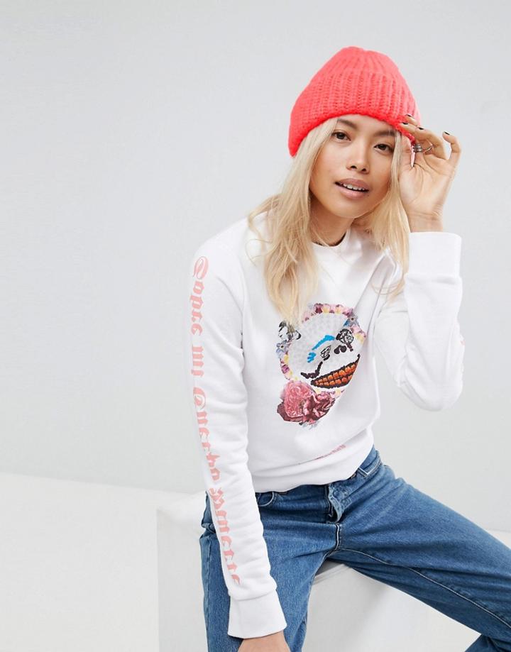 Asos Chunky Fluffy Knit Beanie - Orange