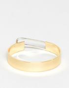 Fiorelli Gold Plated Loop Detail Chunky Bracelet - Gold